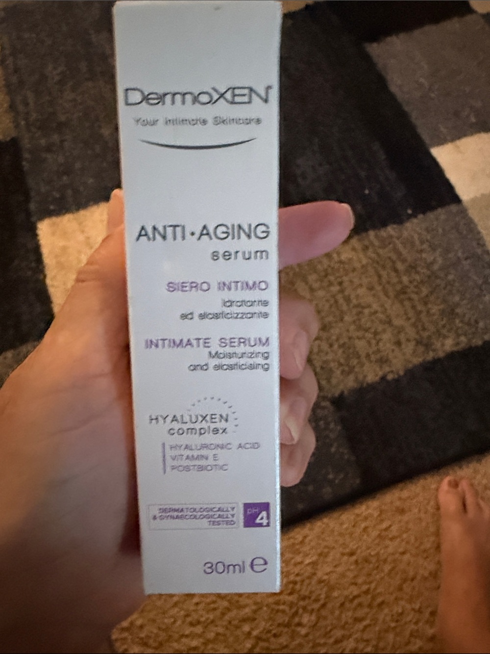 Anti-Aging Intimate Serum — White with Purple Accents